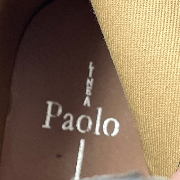 L.Paolo Gay Pointed Toe Block Heel Leather Zip Closure Ankle Boots Size 10M - Picture 5 of 11